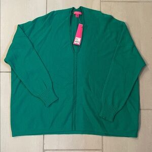 Lilly Pulitzer Sevie Sweater Botanical Green